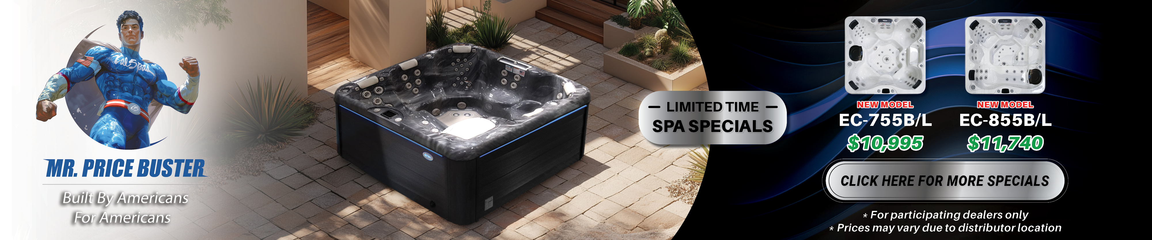 Calspas hot tub being used in a family setting - Gillette
