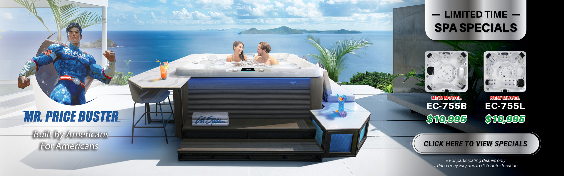 Calspas hot tub being used in a family setting - Gillette