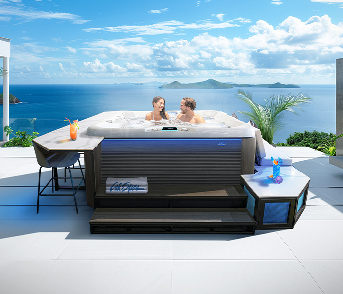 Calspas hot tub being used in a family setting - Gillette